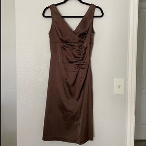 Betsey & Adam Sleeveless Ruched Midi Dress. Size Small.